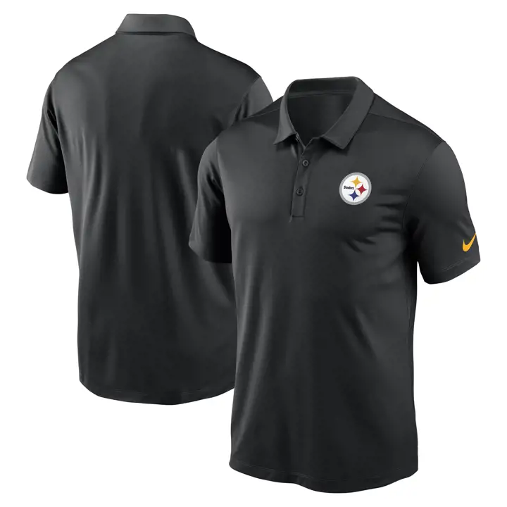 Pittsburgh Steelers NFL Nike Team Logo Franchise Polo 23 noir