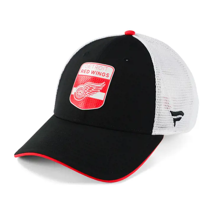Casquette Trucker Noire et Blanche Detroit Red Wings Repêchage LNH 2023