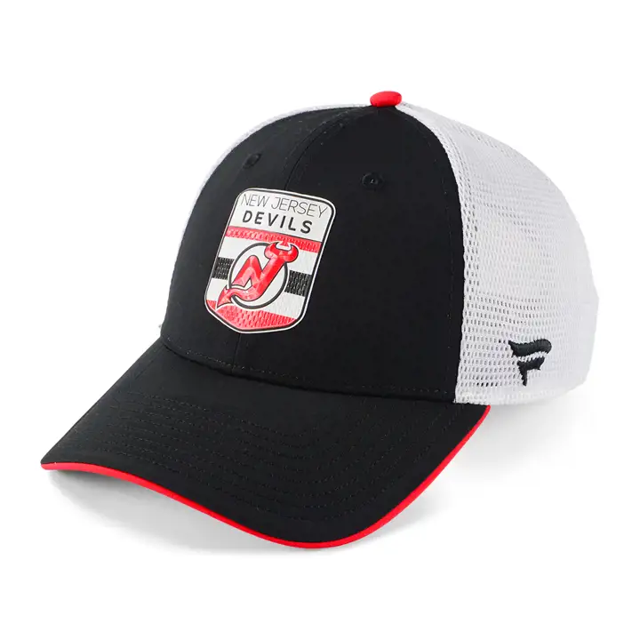 NEW JERSEY DEVILS Casquette de camionneur repêchage LNH 2023 NOIR/BLANC