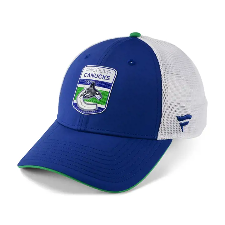 VANCOUVER CANUCKS 2023 NHL Draft Trucker BLUE/WHT