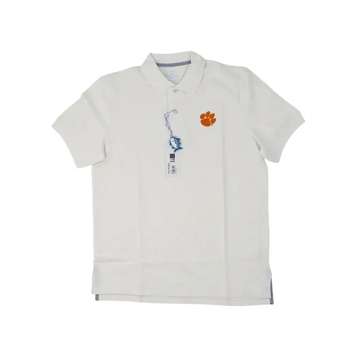Polo Skipjack Gameday NCAA Clemson Tigers BLANC