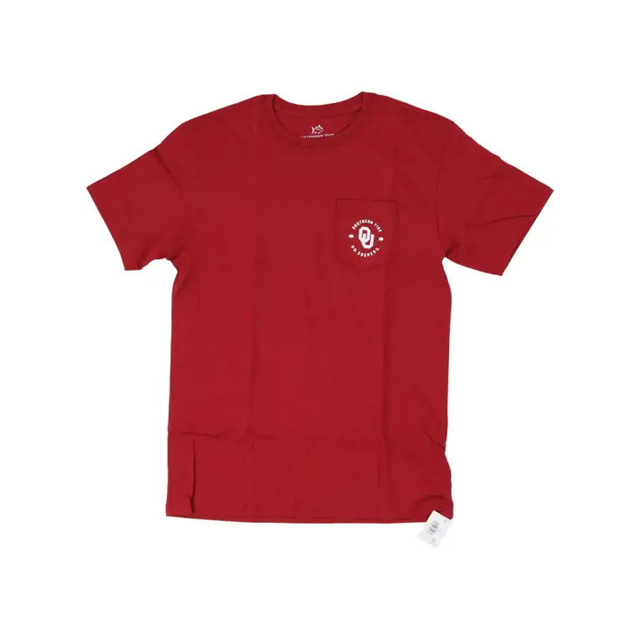 T-shirt NCAA Oklahoma Sooners Plaque d'immatriculation 22 BLANC