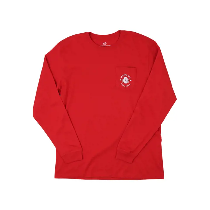 T-shirt manches longues à logo médaillon NCAA Ohio State Buckeyes 22 ROUGE