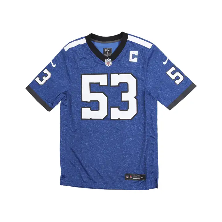 Maillot de match NFL Indianapolis Colts Darius Leonard BLEU