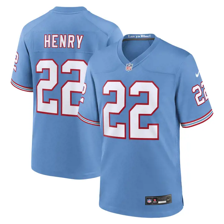 Maillot de match NFL Tennessee Titans Derrick Henry BLEU
