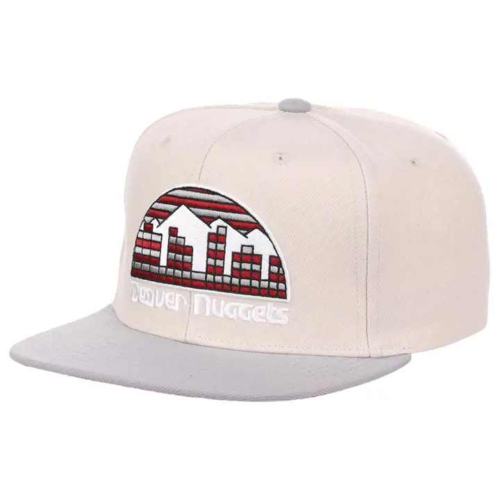 Denver Nuggets NBA Chiment Snapback ivoire/gris/rouge