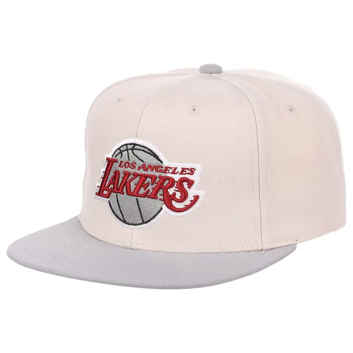 Casquette Los Angeles Lakers NBA Chiment Snapback ivoire/gris/rouge