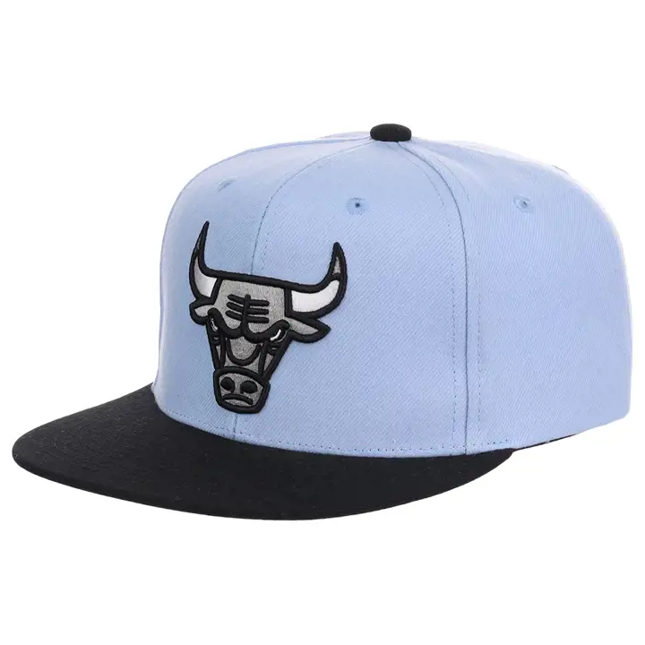 Casquette snapback Chicago Bulls NBA noire et bleue skbl/blk/gry
