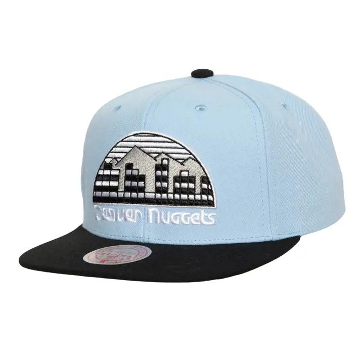 Denver Nuggets NBA Casquette Snapback Noire et Bleue skbl/blk/gry