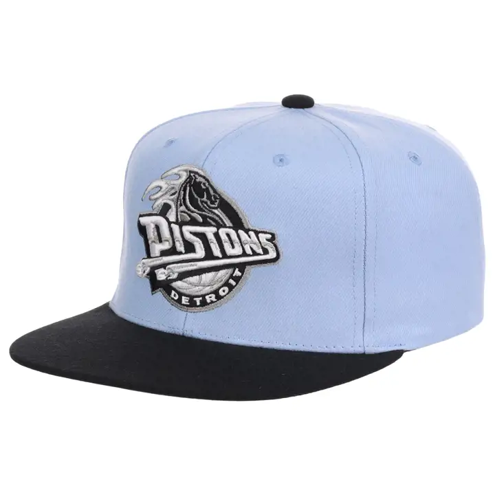 Casquette snapback Detroit Pistons NBA noir et bleu skbl/blk/gry