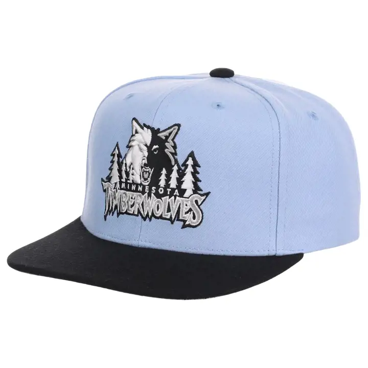 Minnesota Timberwolves NBA Casquette Snapback Noire et Bleue skbl/blk/gr