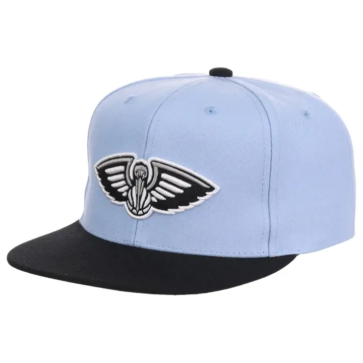 New Orleans Pelicans NBA Casquette Snapback Noire et Bleue skbl/blk/gry