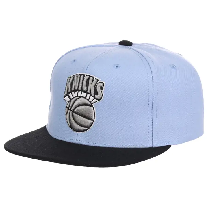 New York Knicks NBA Casquette Snapback Noire et Bleue skbl/blk/gry