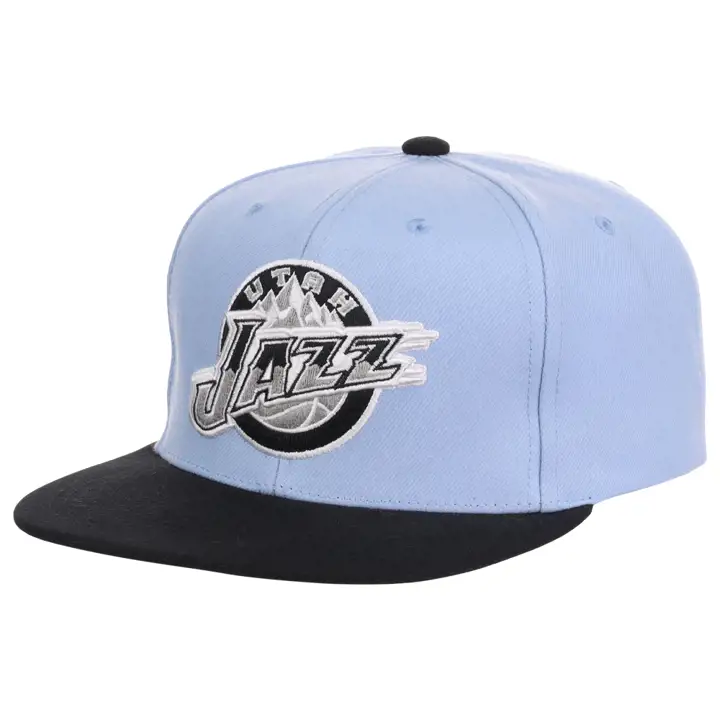 Casquette snapback NBA Utah Jazz noire et bleue skbl/blk/gry