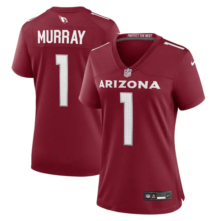 Maillot de match NFL Kyler Murray rouge pour femme des Arizona Cardinals