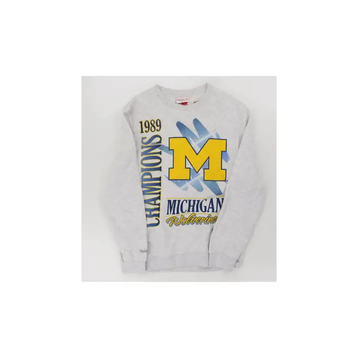 Michigan Wolverines NCAA Retro Brush Crew 23 blc