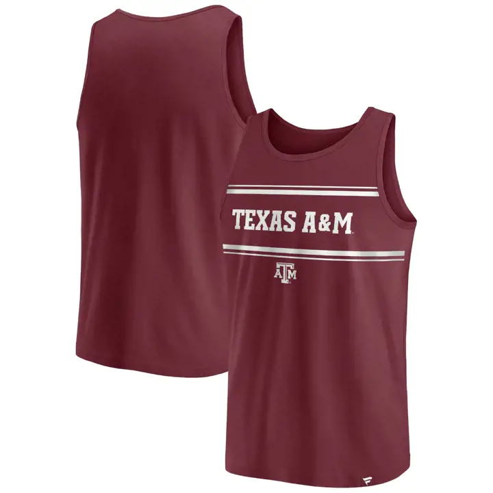 Débardeur à rayures et blocs NCAA Texas A&M Aggies 23 mars