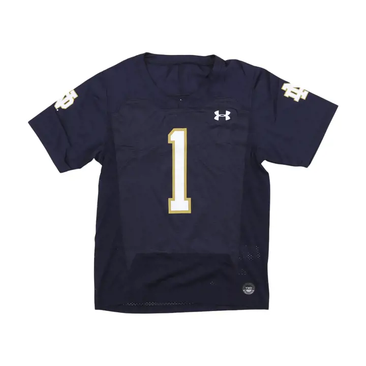 Maillot de football réplique pour enfant Notre Dame Fighting Irish marine
