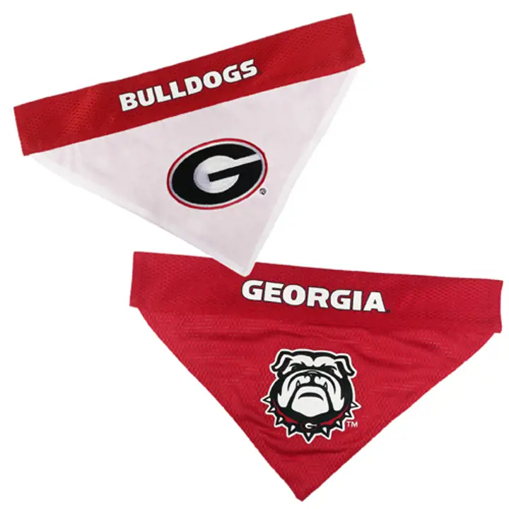Bandana réversible pour animaux de compagnie Georgia Bulldogs
