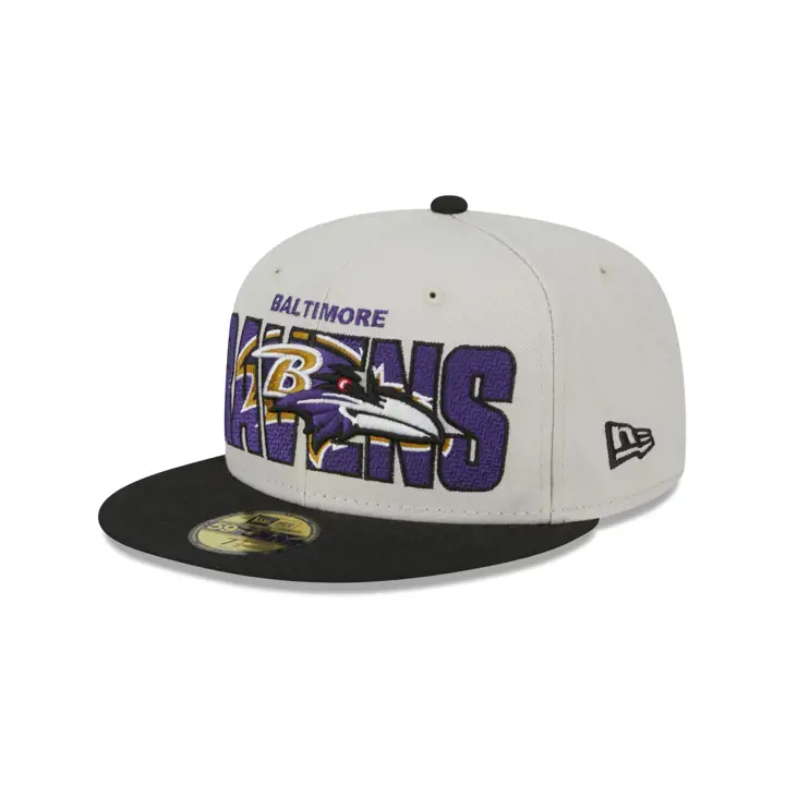 Baltimore Ravens 23 NFL Draft 59FIFTY ivo/blk