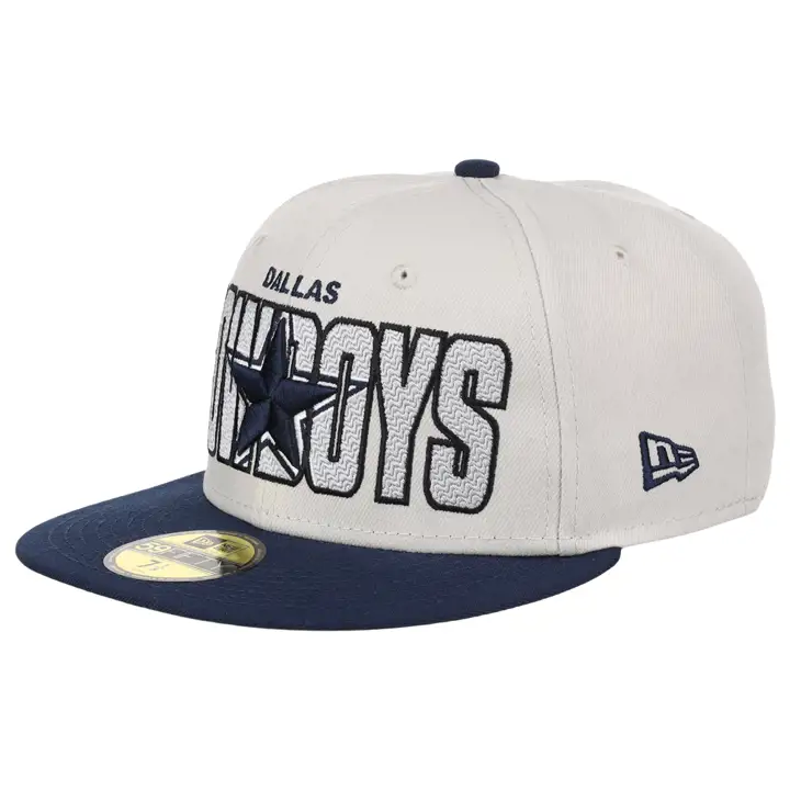 Casquette 59FIFTY NFL Draft Dallas Cowboys ivoire/marine