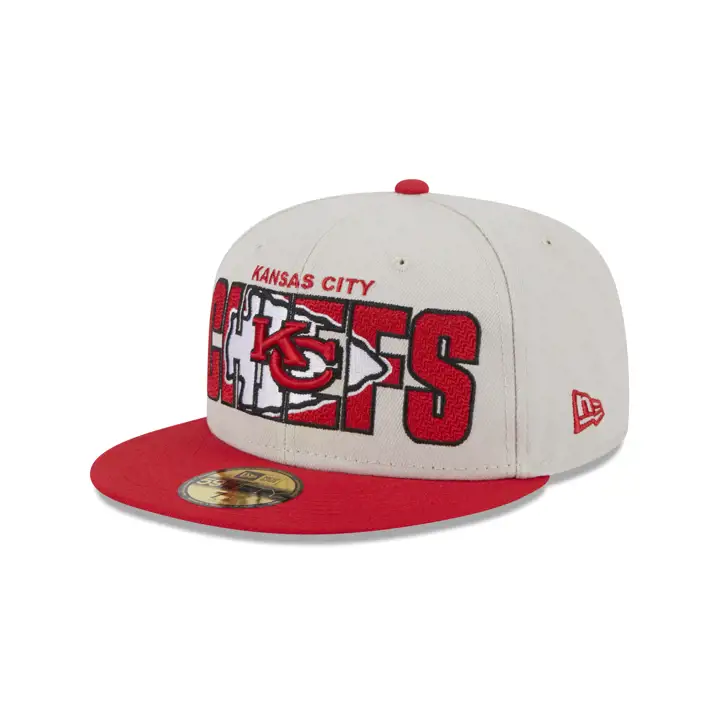 Kansas City Chiefs 23 NFL Draft 59FIFTY ivoire/rouge