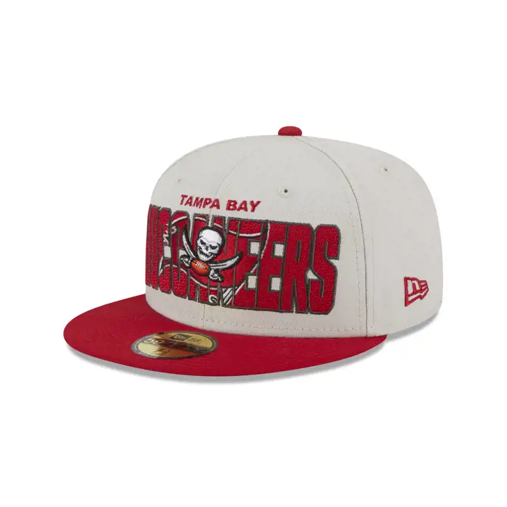 Tampa Bay Buccaneers Casquette 59FIFTY NFL Draft 23 ivoire/rouge
