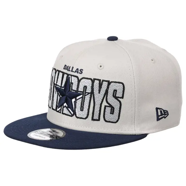 Casquette 9FIFTY Dallas Cowboys NFL Draft 23 ivoire et bleu marine