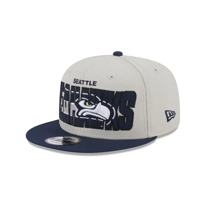 Casquette 9FIFTY Seattle Seahawks Draft 2023 ivoire/marine