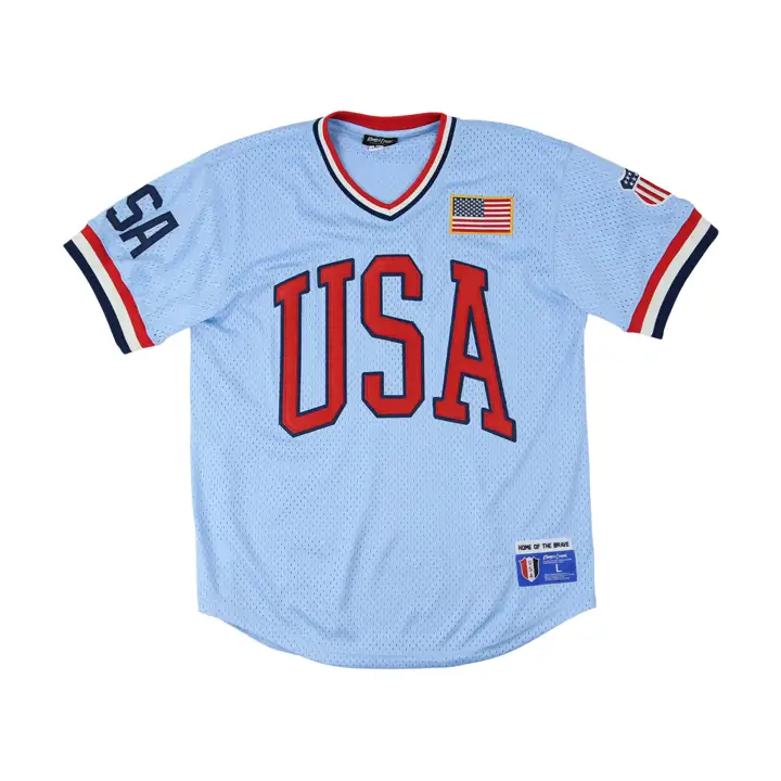 Maillot Col en V Fierté des États-Unis d'Amérique Lbl