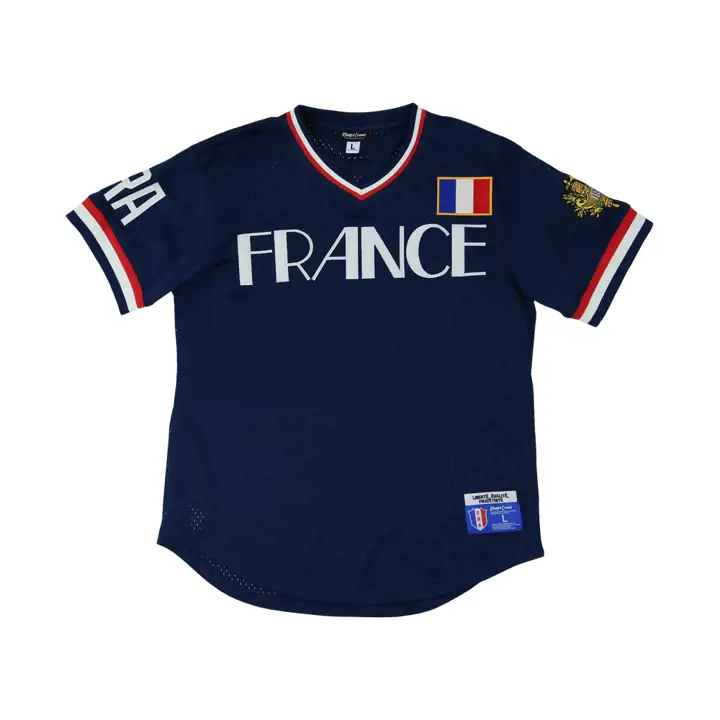 Maillot Col V Marine France Fierté Nationale
