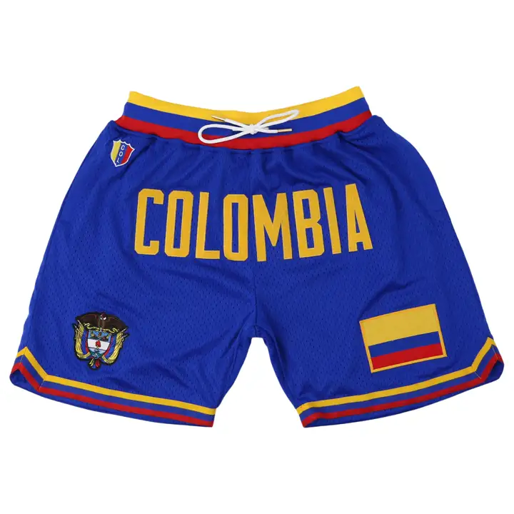 Shorts Colombie Fierté Nationale Bleu