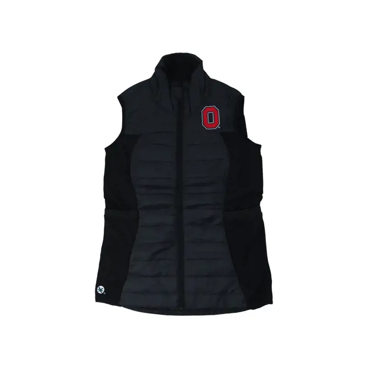Gilet actif Ohio State Buckeyes NCAA pour femme, noir
