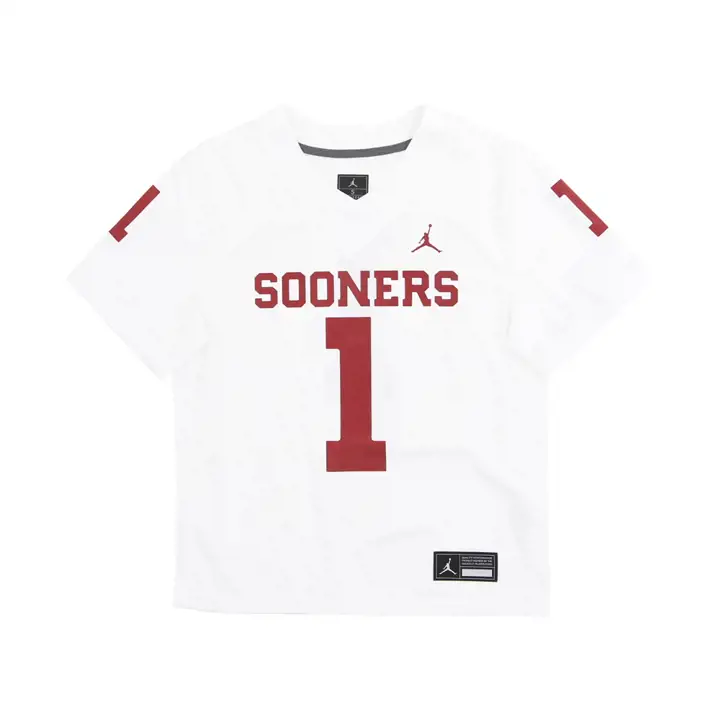 Maillot de match NCAA FB Jeunesse Oklahoma Sooners BLANC