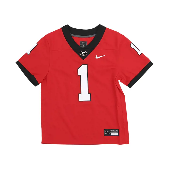 Georgia Bulldogs NCAA Maillot de football enfant ROUGE