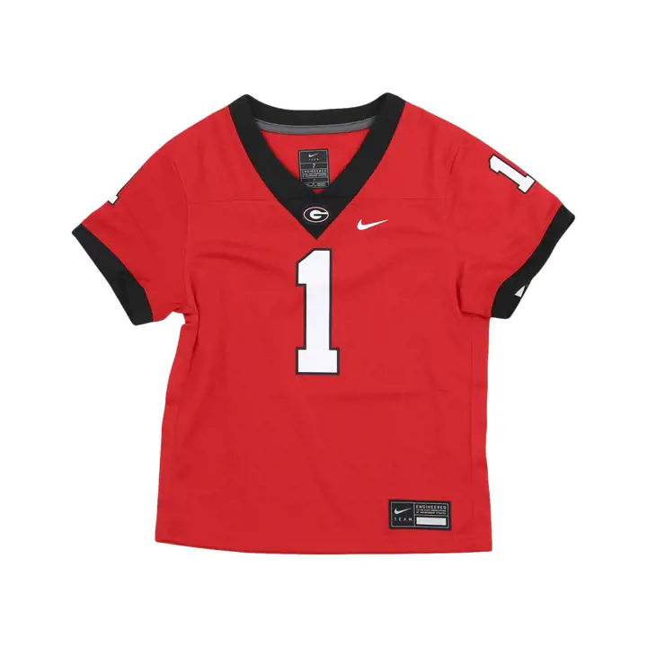 Maillot de football américain NCAA rouge Georgia Bulldogs pour enfant