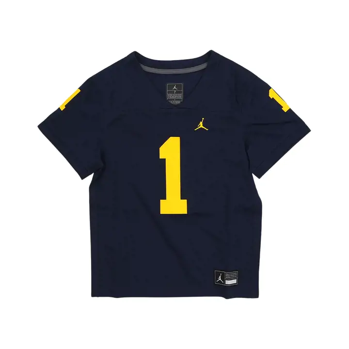 Maillot de match Michigan Wolverines NCAA Enfant FB BLEU MARINE