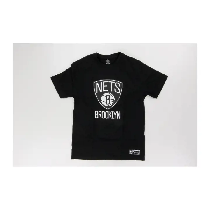 TEE LOGO BROOKLYN NETS NBA AUS noir