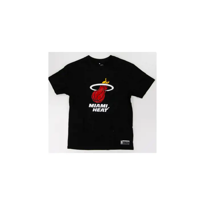 T-shirt à logo MIAMI HEAT NBA AUS noir