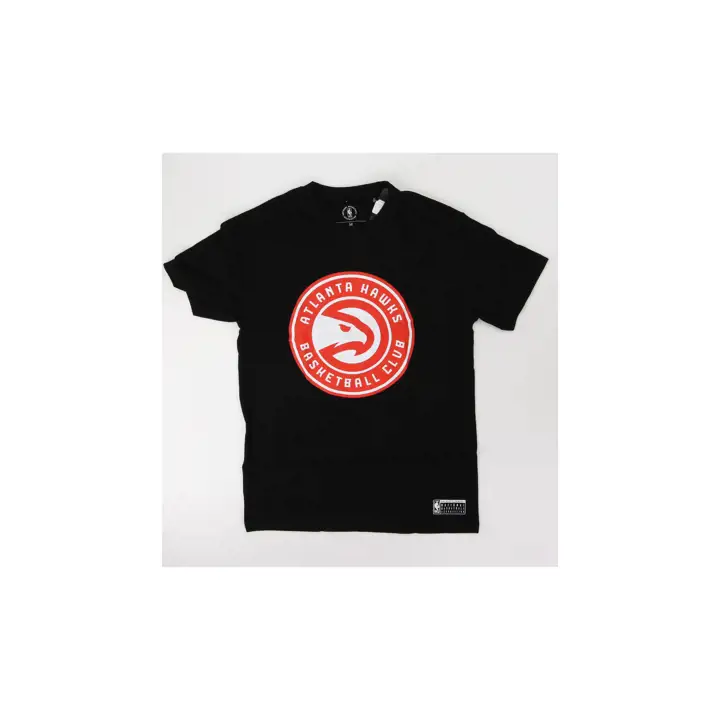 T-SHIRT AVEC LOGO DE L'ÉQUIPE NBA DES HAWKS D'ATLANTA AUS noir