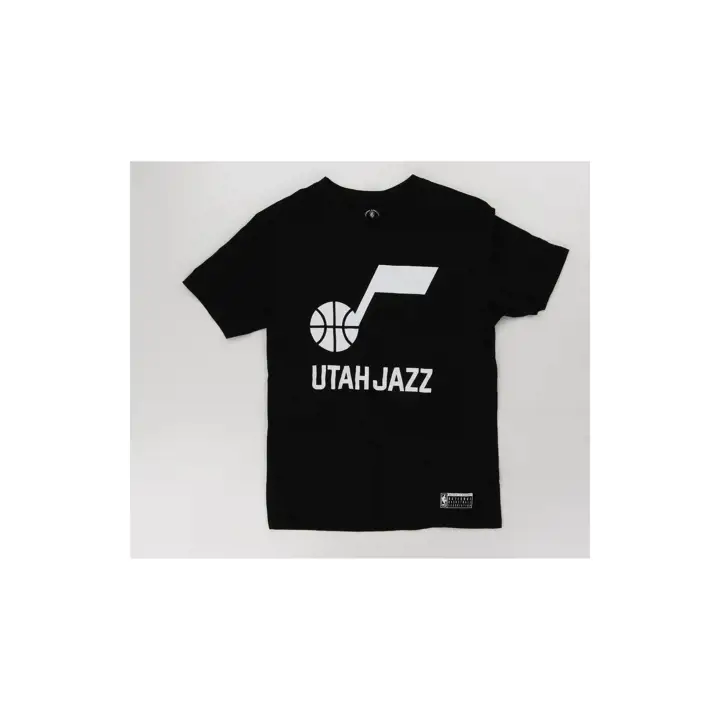 TEE SHIRT LOGO ÉQUIPE NBA UTAH JAZZ AUS noir