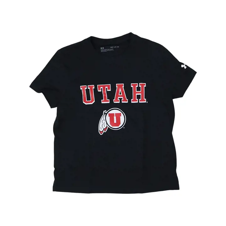 T-shirt en coton de performance NCAA Utah Utes pour jeunes 22 noir