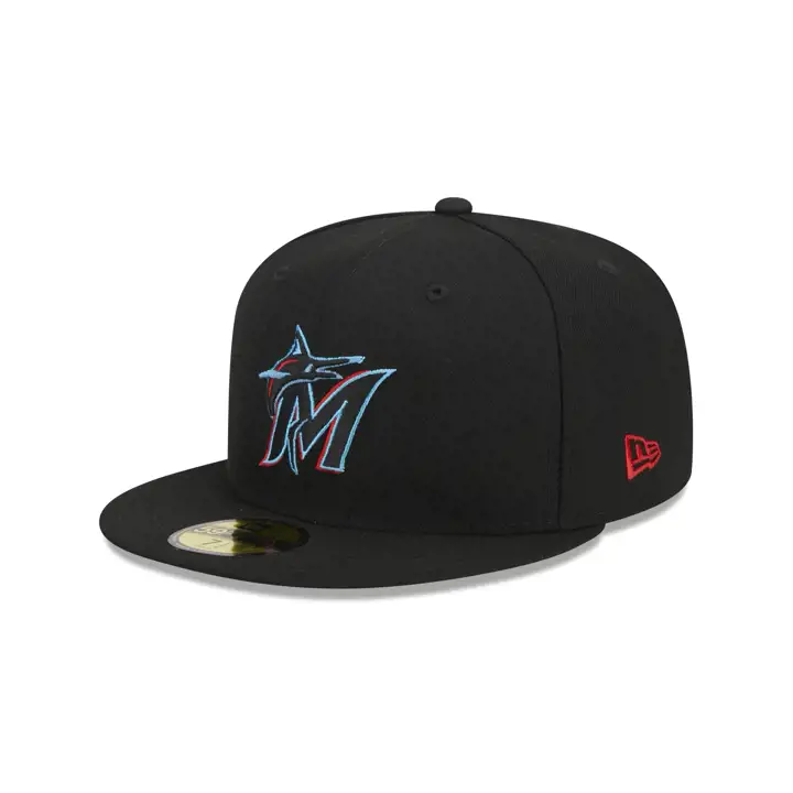 Casquette 59FIFTY MLB FÊTE DES PÈRES 2023 des Marlins de Miami, noire