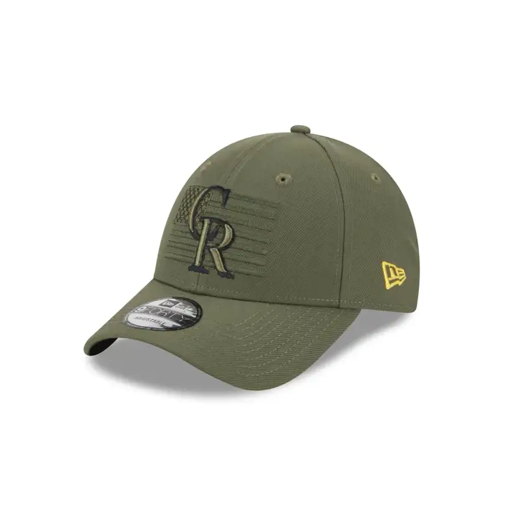 Colorado Rockies 2023 MLB Jour des Forces Armées 9FORTY olv