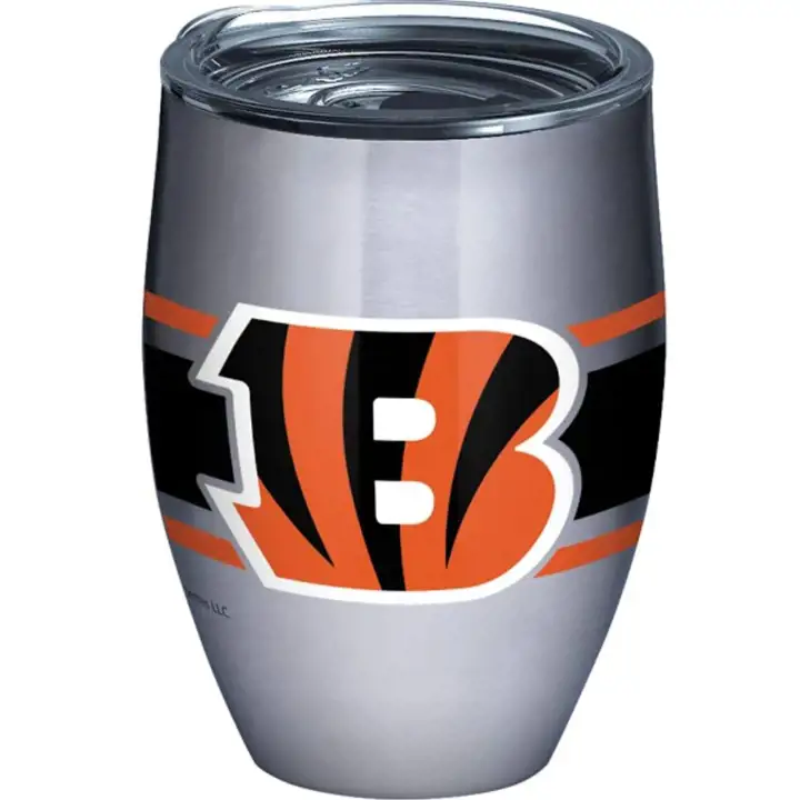 Cincinnati Bengals 12oz Rayures Acier Inoxydable