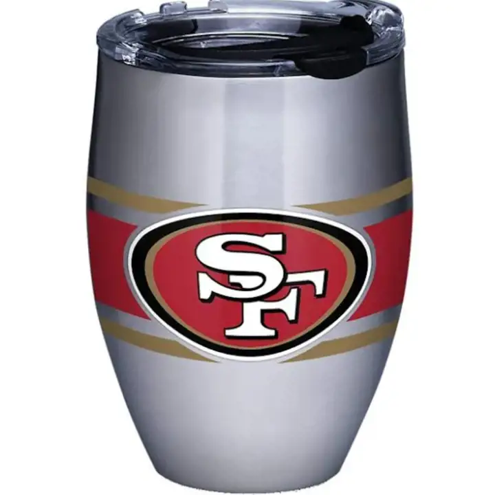 Gobelet en acier inoxydable à rayures de 350 ml des 49ers de San Francisco