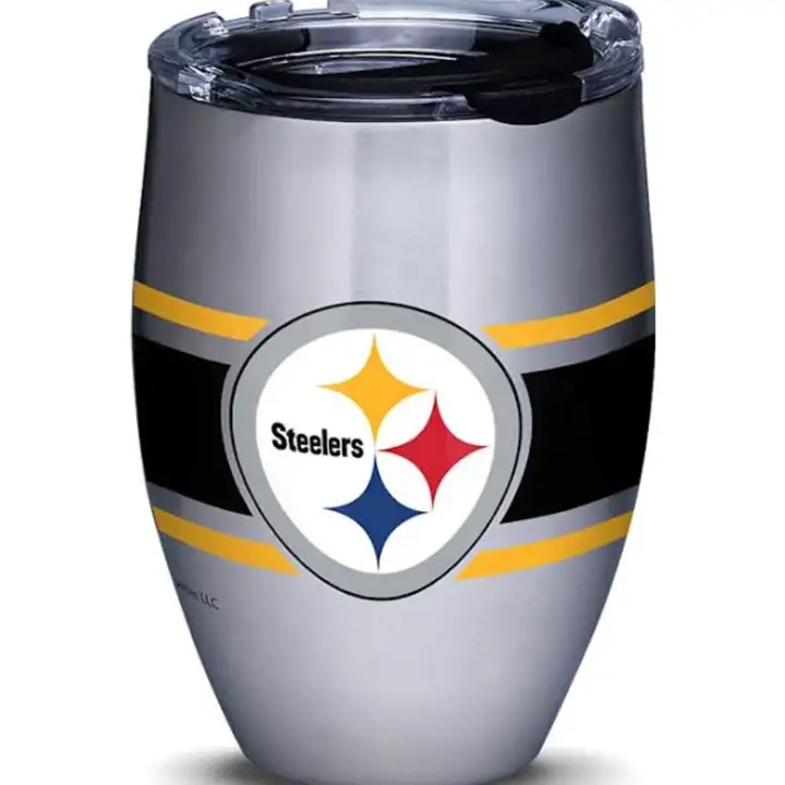 Pittsburgh Steelers Gobelet en acier inoxydable à rayures de 35 cl