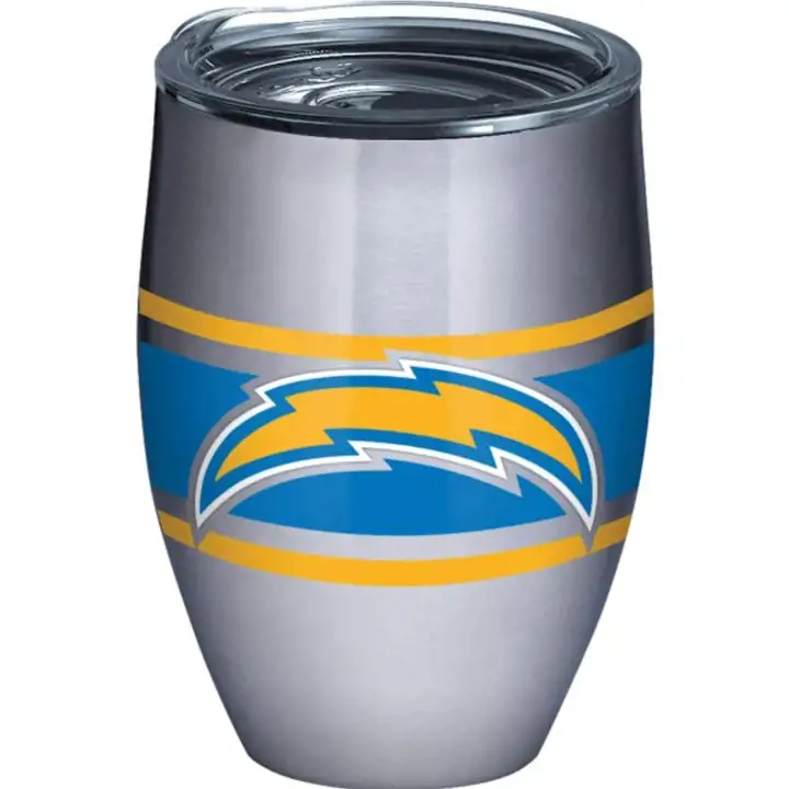 Los Angeles Chargers 12 oz rayures acier inoxydable