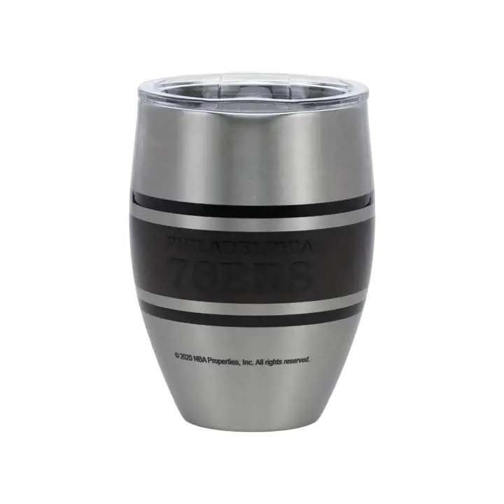 Philadelphia 76ers 12oz rayures en acier inoxydable