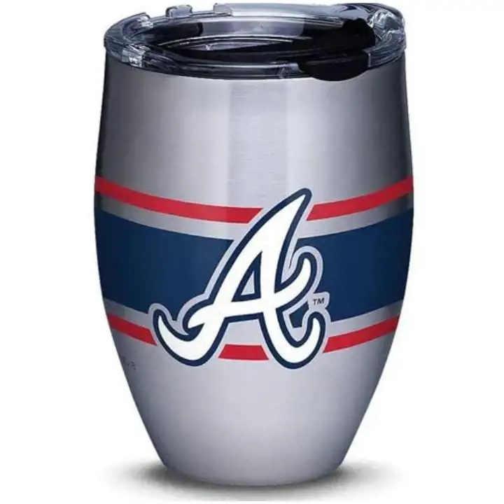 Brave d'Atlanta 355 ml à rayures en acier inoxydable